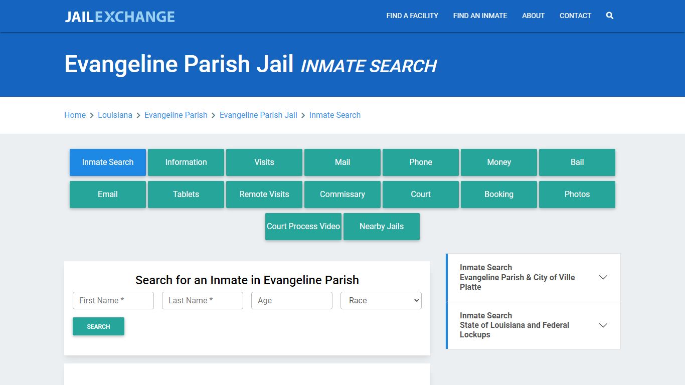 Evangeline Parish Jail, LA Inmate Search: Roster & Mugshots